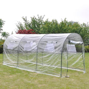 Greenhouse Transparent PVC, Powder-Coated Steel Large Portable