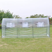 Greenhouse Transparent PVC, Powder-Coated Steel Large Portable
