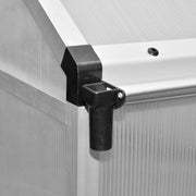 Greenhouse Silver Aluminum frame with polycarbonate panels 49.4 ft