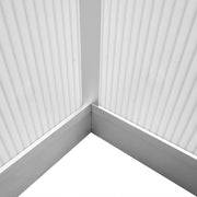 Greenhouse Silver Aluminum frame with polycarbonate panels 49.4 ft