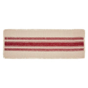 Yuletide Burlap Red Stripe Runner 12x36