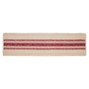 Yuletide Burlap Red Stripe Runner 12x48