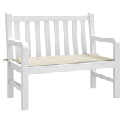 Garden Bench Cushion Cream Oxford fabric (100% polyester)