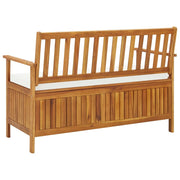 Storage Bench Natural wood Solid acacia wood with a polyester cushion