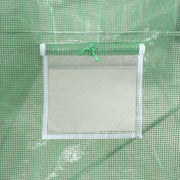 Greenhouse Green PE mesh fabric, Galvanized Steel 48.4 square feet