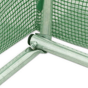 Greenhouse Green PE mesh fabric and galvanized steel 290.6 sq ft