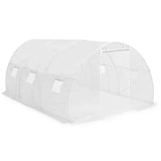 Greenhouse White PE mesh fabric, galvanized steel 145.3ft