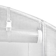 Greenhouse White PE mesh fabric, galvanized steel 145.3ft