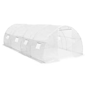 Greenhouse White PE mesh fabric, galvanized steel 194ft