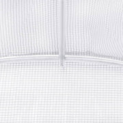 Greenhouse White PE mesh fabric, galvanized steel 194ft