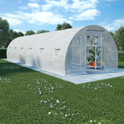 Greenhouse White Polyethylene mesh fabric and galvanized steel