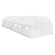 Greenhouse White Polyethylene mesh fabric and galvanized steel