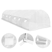 Greenhouse White Polyethylene mesh fabric and galvanized steel