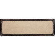 Sawyer Mill Charcoal Pig Jute Stair Tread Rect Latex 8.5x27