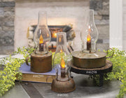 Barn Timer Lantern in Rust (4 Count)