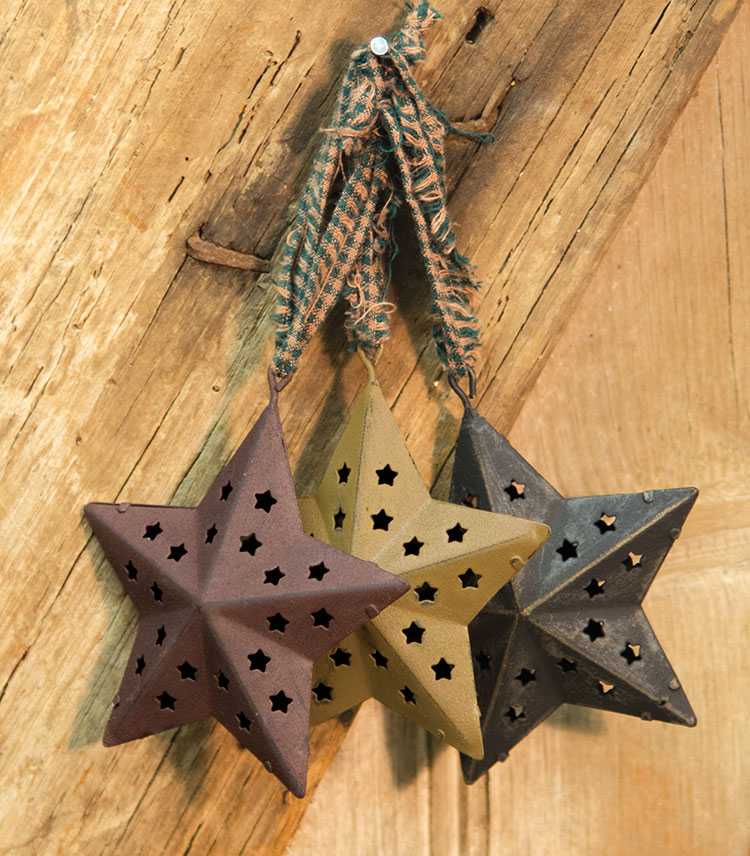 Cutout Star Ornaments - 3" (3 Count Assortment)