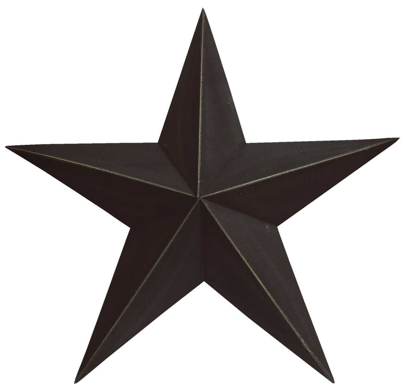 18" Black Metal Star