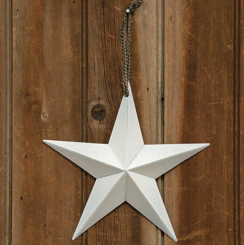 White Hanging Star - 8"