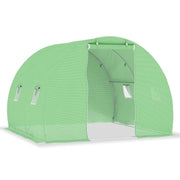 Greenhouse Green Polyethylene mesh fabric, Galvanized steel Medium