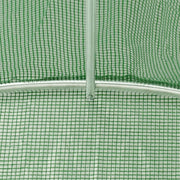 Greenhouse Green Polyethylene mesh fabric, Galvanized steel Medium