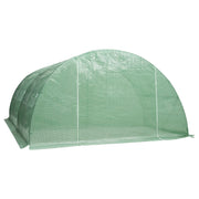 Greenhouse Green PE mesh fabric, galvanized steel 172.2 sq. ft.