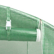 Greenhouse Green PE mesh fabric, galvanized steel 172.2 sq. ft.