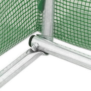 Greenhouse Green PE mesh fabric, galvanized steel 172.2 sq. ft.
