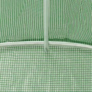 Greenhouse Green PE mesh fabric, galvanized steel 172.2 sq. ft.