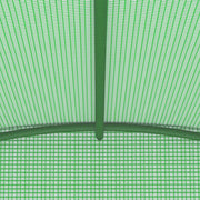 Greenhouse Green Polyethylene mesh fabric, Galvanized steel