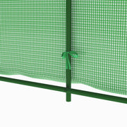 Greenhouse Green Polyethylene mesh fabric, Galvanized steel