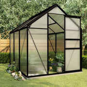 Greenhouse Anthracite and Transparent Aluminum and Polycarbonate