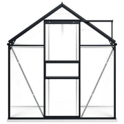 vidaXL Greenhouse with Base Frame Anthracite Aluminum 38.9 ft