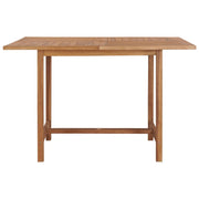 Dining Table Warm golden brown Solid teak wood 47.2x47.2 in