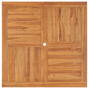 Dining Table Warm golden brown Solid teak wood 47.2x47.2 in