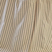 Prairie Winds Green Ticking Stripe Queen Bed Skirt 60x80x16