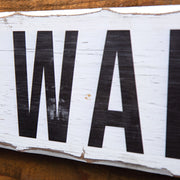 No Wake Zone Sign