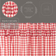 Annie Buffalo Red Check Ruffled Shower Curtain 72x72