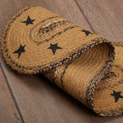 Kettle Grove Jute Stair Tread Stencil Stars Border Oval Latex 8.5x27