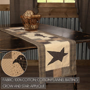 Kettle Grove Runner Crow and Star 13x48
