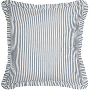 Sawyer Mill Blue Ticking Stripe Fabric Euro Sham 26x26