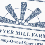 Sawyer Mill Blue Windmill Blade Muslin Bleached White Tea Towel 19x28