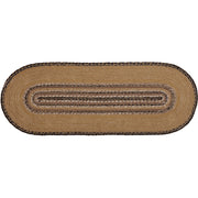 Kettle Grove Jute Runner Stencil Stars Border 13x36