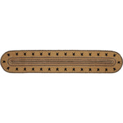 Kettle Grove Jute Runner Stencil Stars Border 13x72