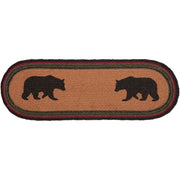 Wyatt Stenciled Bear Jute Runner 8x24