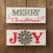 Farmhouse Joy Christmas Sign