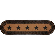 Farmhouse Jute Runner Stencil Stars 13x48