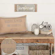 Grace Grain Sack Pillow 14x22