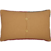 Patriotic Patch Flag Hooked Pillow 14x22