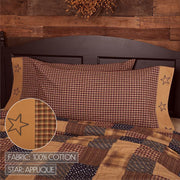 Patriotic Patch King Pillow Case Set of 2 21x40