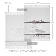 Sawyer Mill Reindeer Chow Woven Throw 50x60